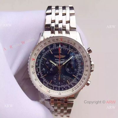 Best Replica Breitling Navitimer 43mm Watch Stainless Steel Black Face